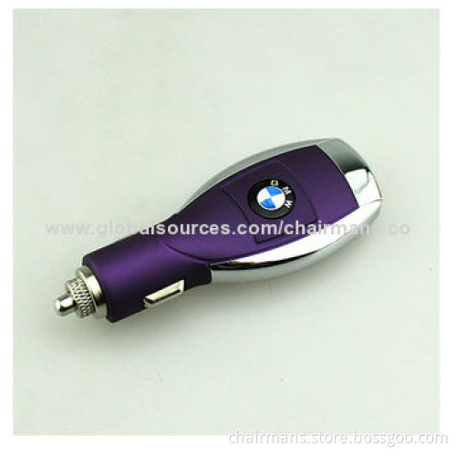 USB Car Chargers, Dual-port or Single Port, 12-24V DC Input